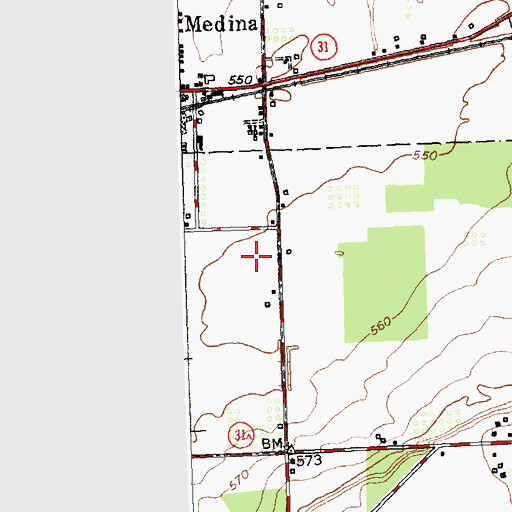 Topographic Map of Orchard Manor Residential Health Care Facility, NY