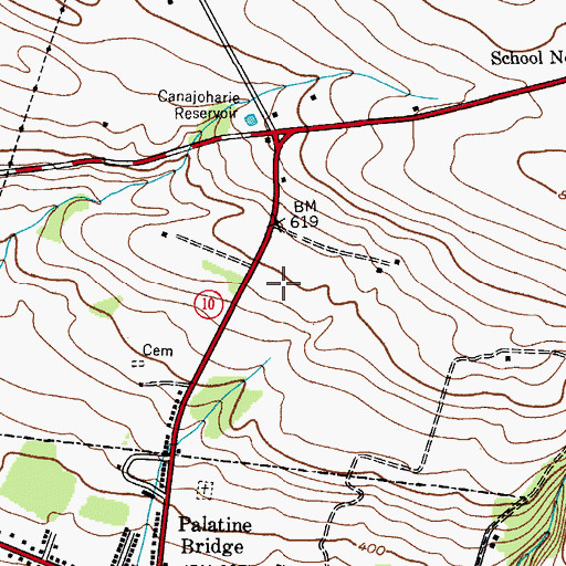 Topographic Map of Palatine Nursing Home, NY