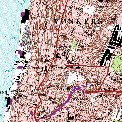 Topographic Map of Palisade Gardens Adult Care Facility, NY