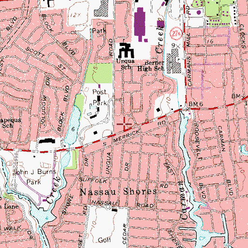 Topographic Map of Parkview Care and Rehabilitation Center, NY