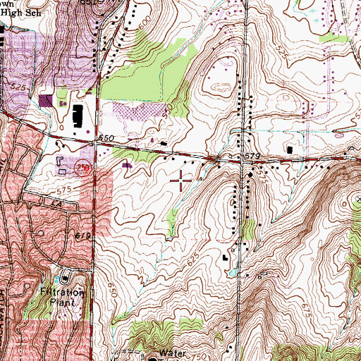 Topographic Map of Perinton Park Manor, NY