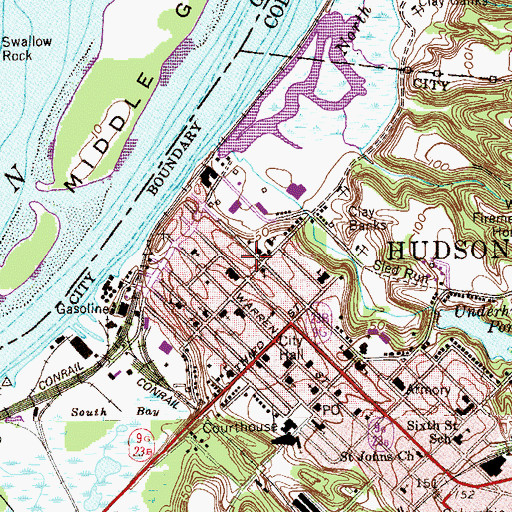 Topographic Map of Providence Hall Assisted Living Center, NY