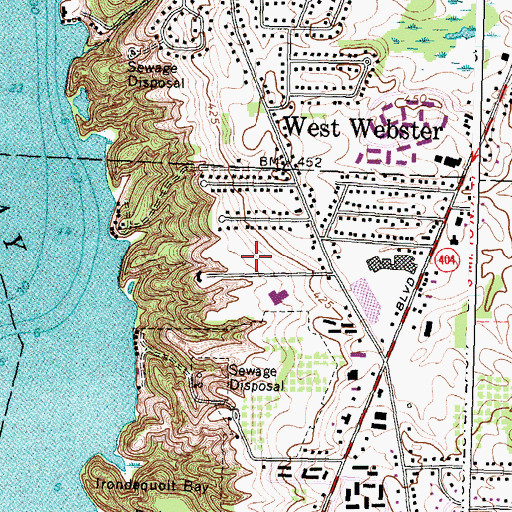 Topographic Map of Sage Harbor at Baywinde, NY