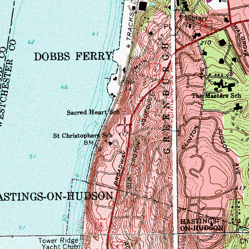 Topographic Map of Saint Cabrini Nursing Home, NY