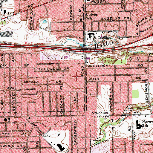 Topographic Map of Shire at Culverton Adult Home, NY