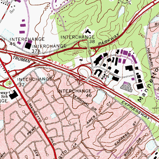 Topographic Map of Somerset Gardens Assisted Living Facility, NY