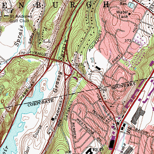 Topographic Map of Sprain Brook Manor Nursing Home, NY