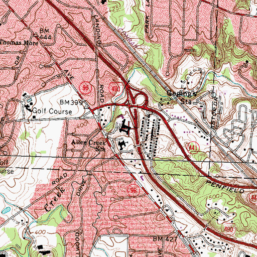 Topographic Map of The Friendly Home, NY