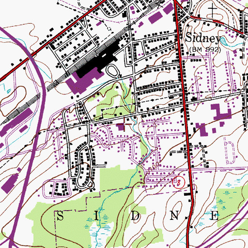 Topographic Map of The Hospital Skilled Nursing Facility, NY
