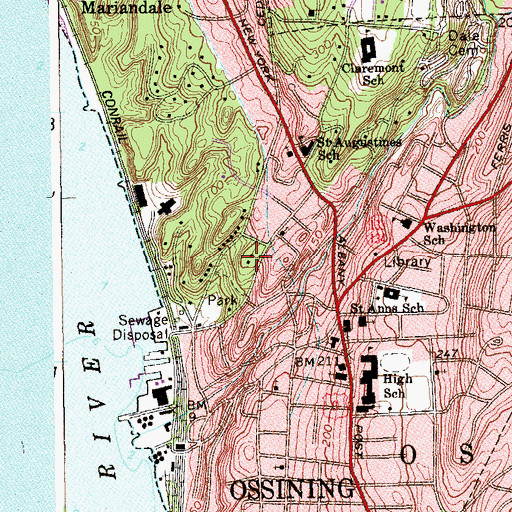 Topographic Map of Victoria Home Nursing Home, NY