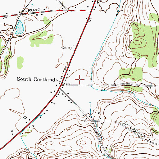 Topographic Map of Walden Place Assisted Living Center, NY