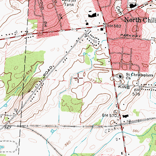 Topographic Map of Westwood Commons Adult Home, NY