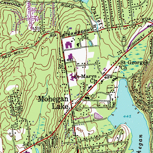 Topographic Map of North Westchester Restorative Therapy and Nursing Center, NY