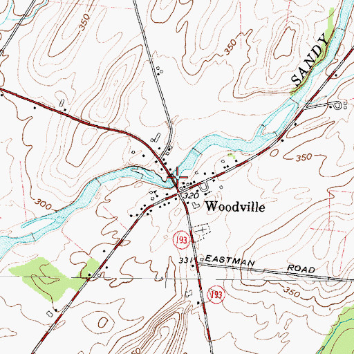 Topographic Map of North Sandy Creek Bridge, NY
