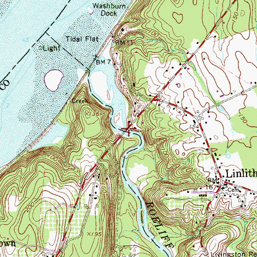 Topographic Map of Roeliff Jansenkil Bridge, NY