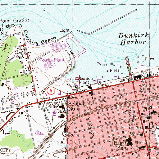 Topographic Map of Barts Cove Marina, NY