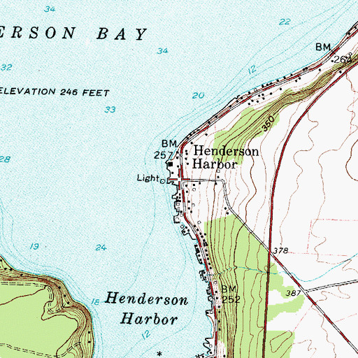 Topographic Map of Harbor View Marina, NY