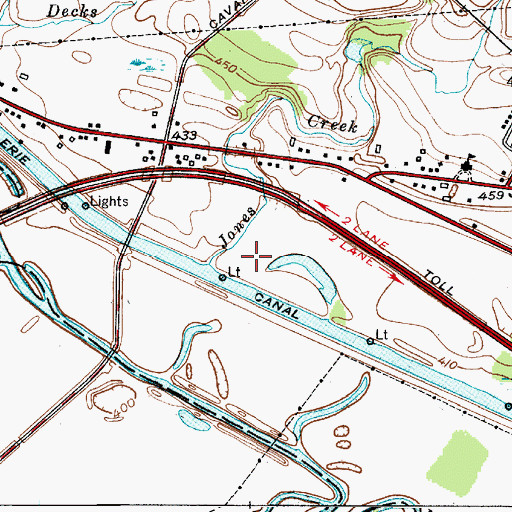 Topographic Map of Marcy Marina, NY