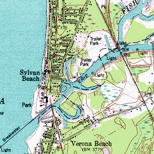 Topographic Map of Skinner's Harbor, NY