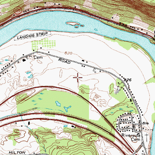 Topographic Map of The Links at Hiawatha Landing, NY
