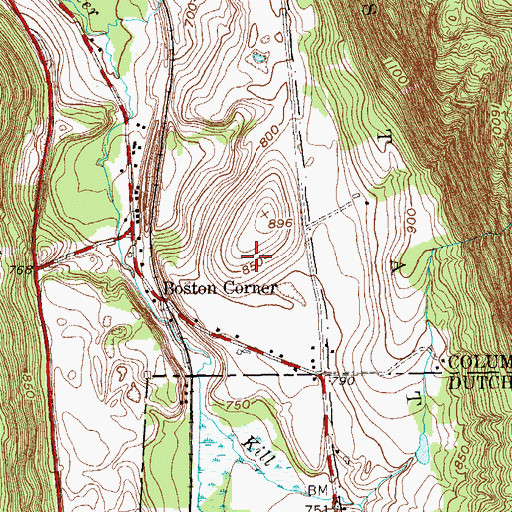Topographic Map of Undermountain Golf Course, NY