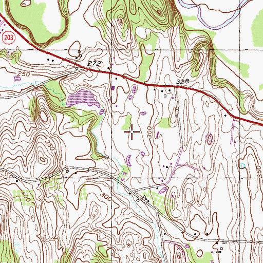 Topographic Map of Winding Brook Country Club, NY