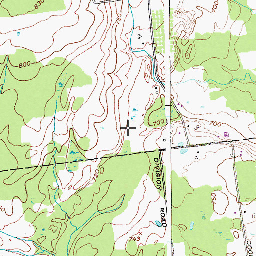 Topographic Map of McConchie's Heritage Acre Campground, NY