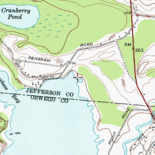 Topographic Map of Brennan's Bay Campground, NY