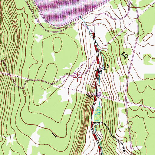 Topographic Map of Country Road Campground, NY
