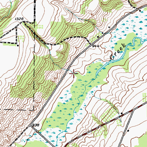 Topographic Map of Flint Creek Campgrounds, NY