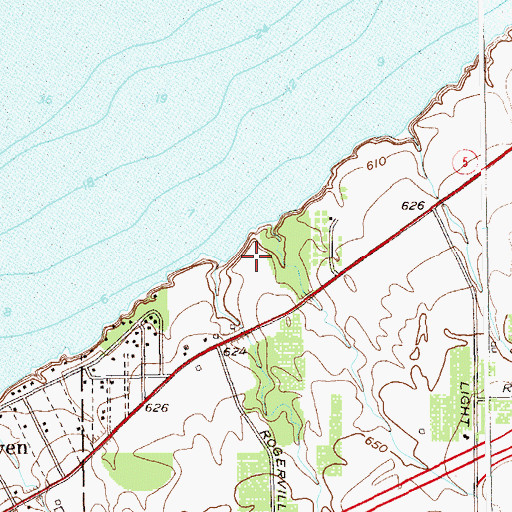 Topographic Map of Lakeside Campground, NY