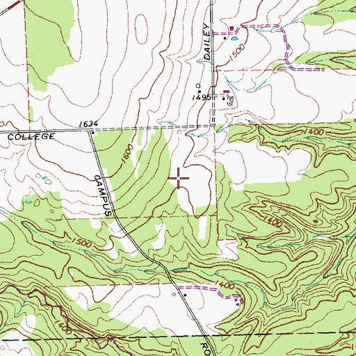 Topographic Map of Mariposa Ponds Campground, NY