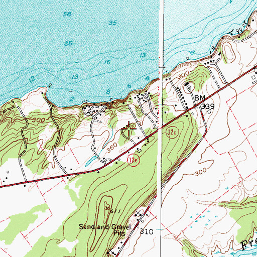 Topographic Map of Merry Knoll Campground, NY