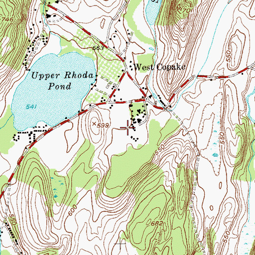 Topographic Map of Oleana Family Campground, NY