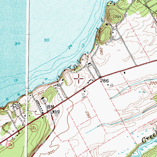 Topographic Map of Riverside Acres Campground, NY