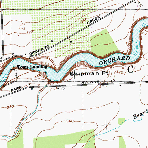 Topographic Map of Riverview Campground, NY