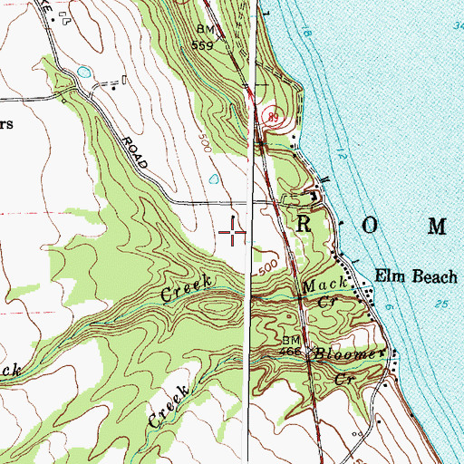 Topographic Map of Sned Acres Family Campground, NY