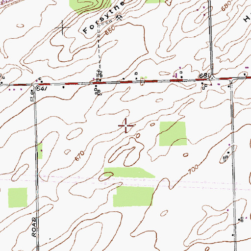 Topographic Map of Southwoods Recreational Vehicle Resort, NY