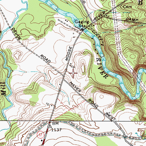 Topographic Map of Styshs Brown Barn Campground, NY