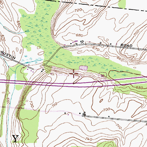 Topographic Map of Timberline Lake Park Campground, NY