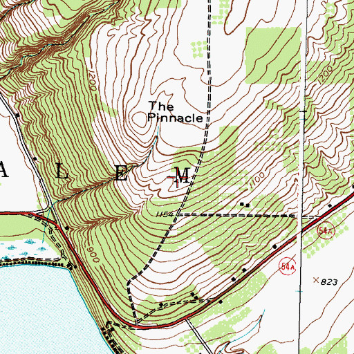 Topographic Map of Wigwam Keuka Lake Campground, NY