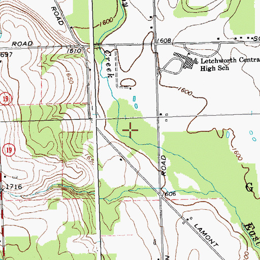 Topographic Map of Woodstream Campsite, NY