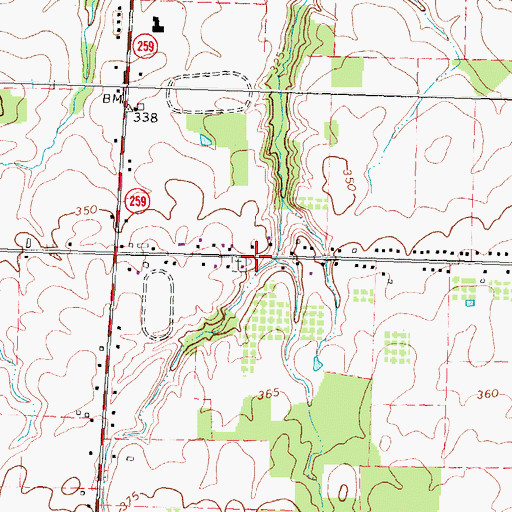 Topographic Map of Castle Family Pioneer Cemetery, NY