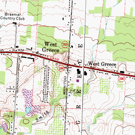 Topographic Map of Hoosic Hill Pioneer Cemetery, NY