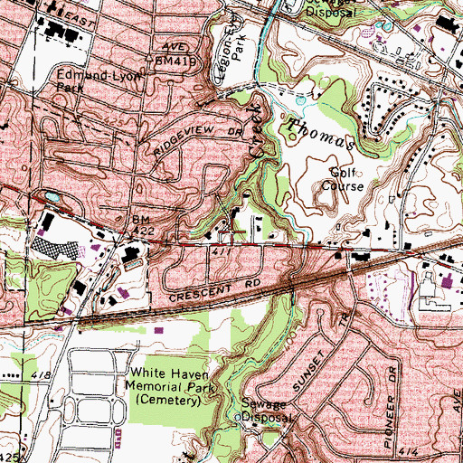 Topographic Map of Schummers Cemetery, NY
