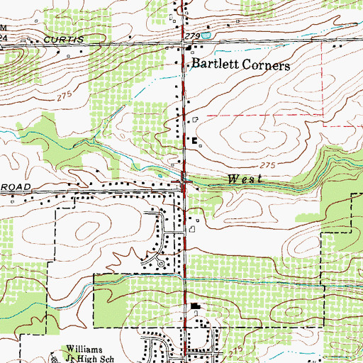 Topographic Map of Smith Family Pioneer Cemetery, NY