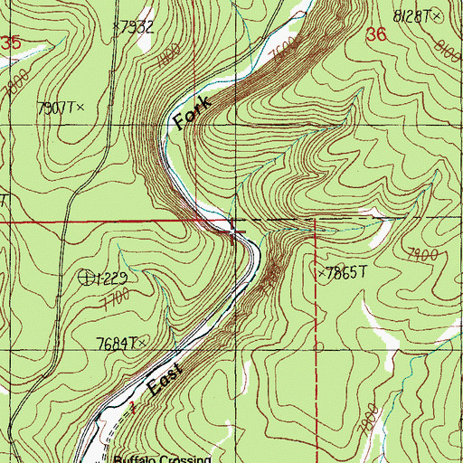 Topographic Map of Beaver Dam Forest Camp, AZ