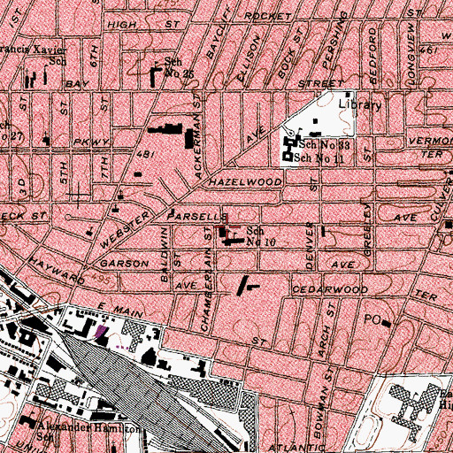 Topographic Map of Community Place of Greater Rochester, NY
