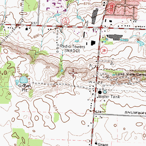 Topographic Map of Sweden Community Center, NY