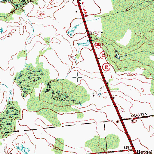 Topographic Map of Alder Creek Golf Course, NY